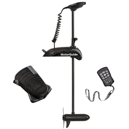 Motorguide Xi5 Wireless Electric Steer Bow Mount Freshwater Variable Speed Trolling Motor with Foot Pedal, Built In Sonar Transducer & Pinpoint GPS