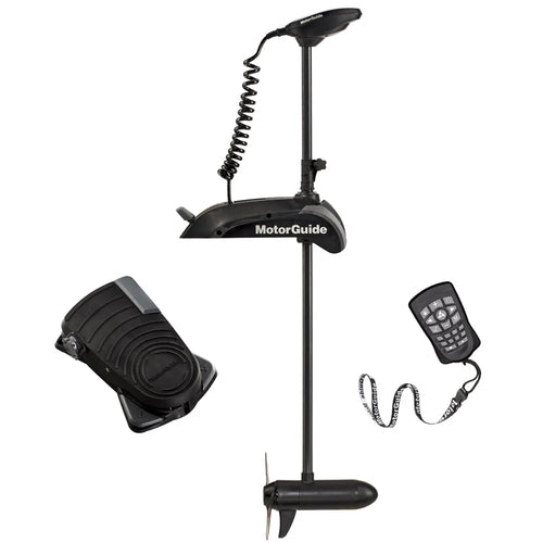 Motorguide Xi5 Wireless Electric Steer Bow Mount Freshwater Variable Speed Trolling Motor with Foot Pedal, Built In Sonar Transducer & Pinpoint GPS