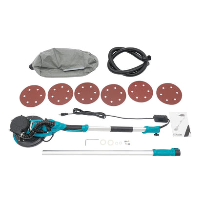 6 Gear Speed Orange Aluminum Alloy Electric Drywall Sander Vacuum with Dust Collection for Electric Ceiling and Wall