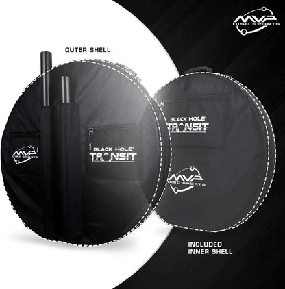 MVP Black Hole Lite 24-Chain Disc Golf Basket w/ Transit Bag