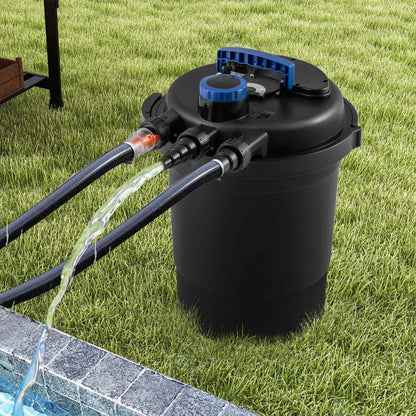 Costway Pond Pressure Bio Filter 4000GAL W/ 13W UV Sterilizer Light 10000L Koi Water