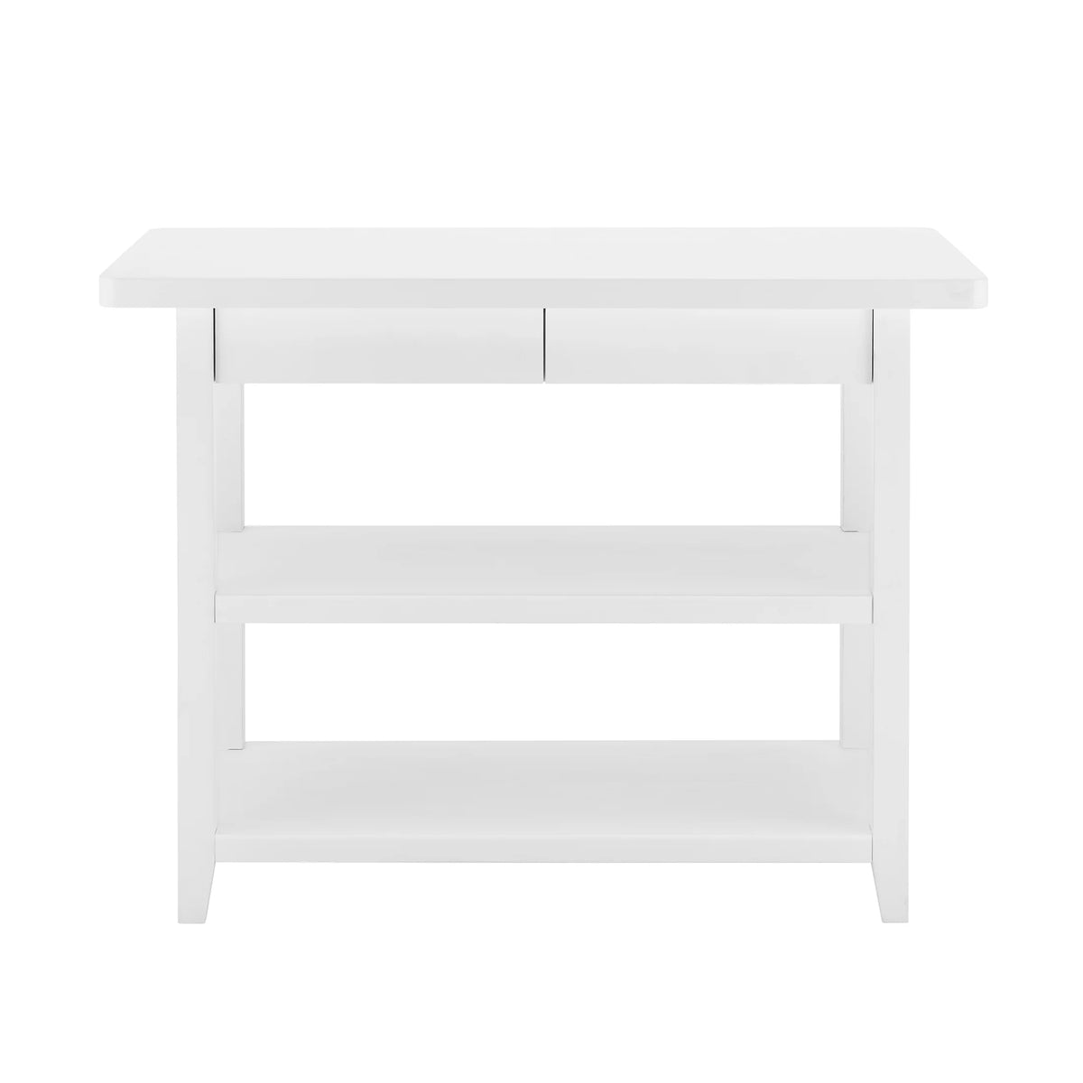 Better Homes & Gardens Reading Wood Kitchen Island with 2 Shelves and Drawers, Walnut Color