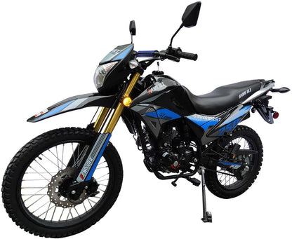 RPS Hawk DLX 250 cc EFI Fuel Injection Enduro Dirtbike gas Bike Hawk EFI Deluxe Gas Motorcycle - Choose your color