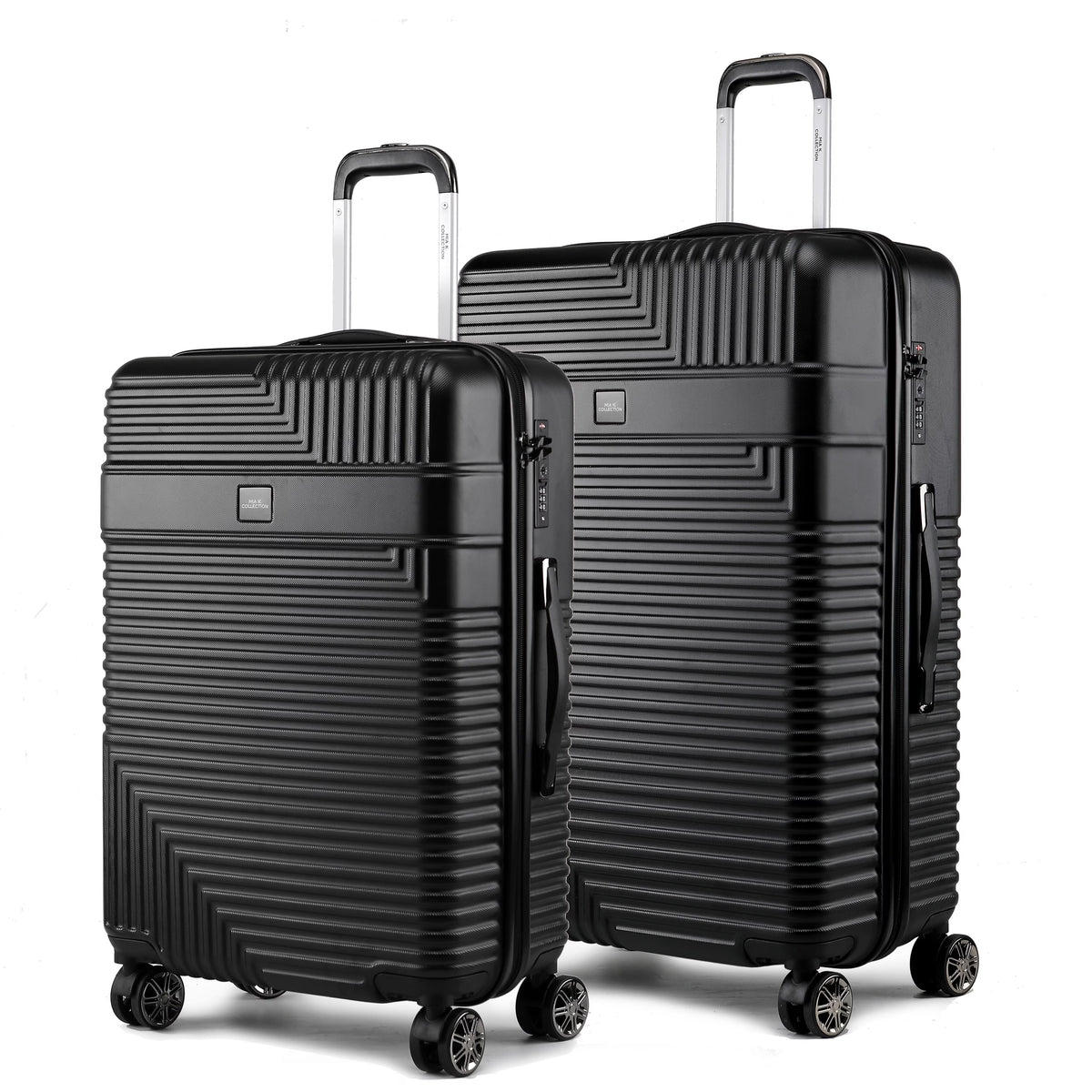 MKF Collection Felicity Extra Large & Large Hardside Luggage 2 pcs, Luxurious Travel Suitcase by Mia K - Rose Gold