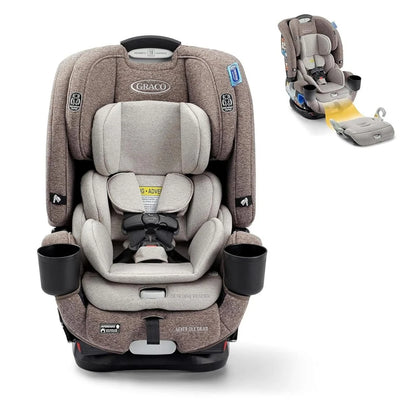4Ever DLX 4-in-1 Child Car Seat, Charlie | Car seat for babies and toddlers, 10 years of use | Rear-facing, forward-facing and booster seat | Safe, comfortable and practical