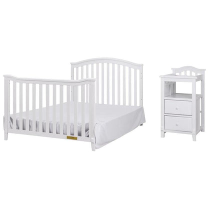AFG Baby Furniture Kali 4-in-1 Convertible Crib and Changer White