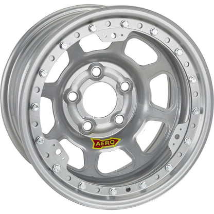 AERO 53 Series 15 x 8 Black IMCA Certifed Wheel w/ Beadlock, 3 Offset