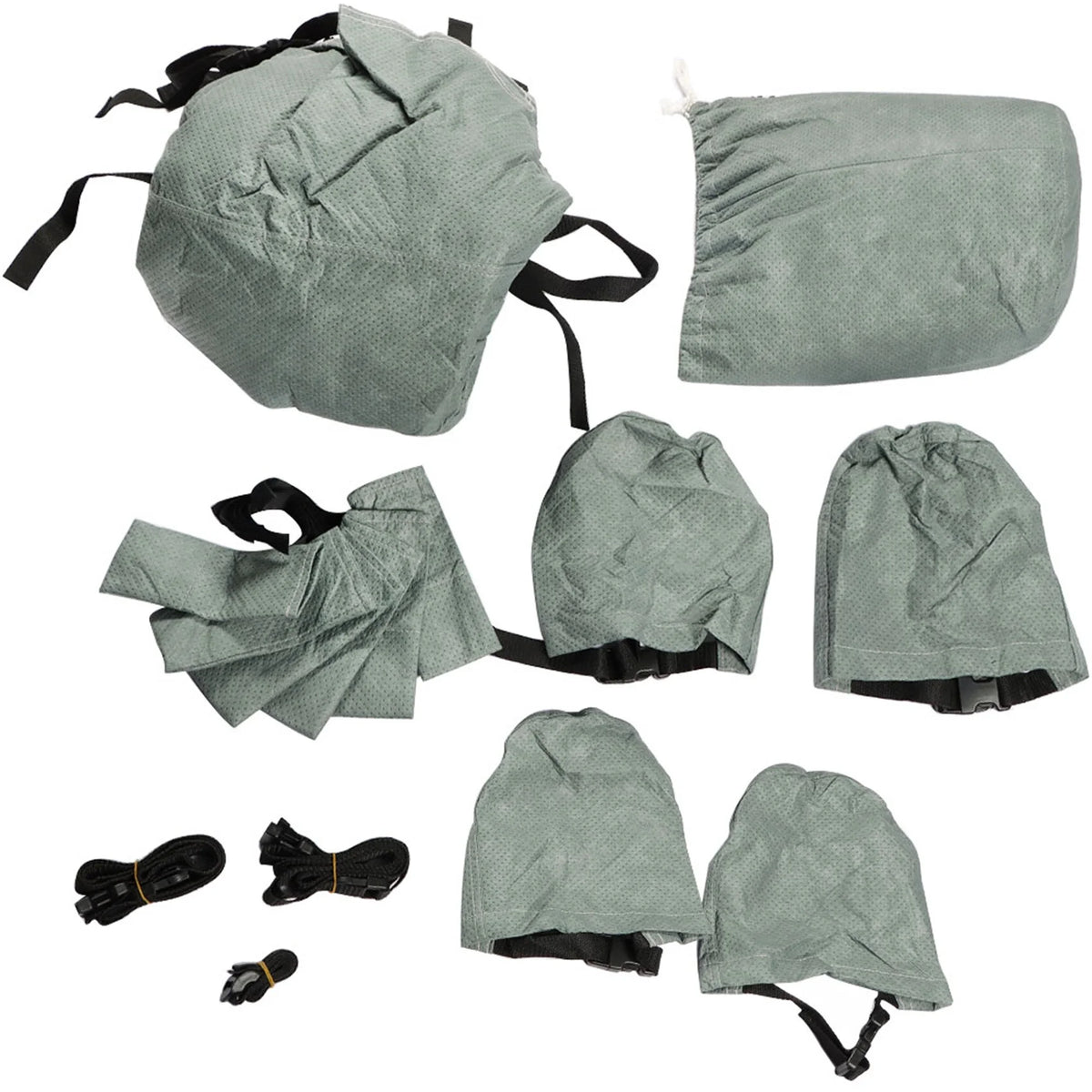 RV Cover Camper Cover Top 6 Layers of Non-Woven Fabric Side 3 Layers of Non-Woven Fabric Replacement for Class C 23 Feet- 26 Feet