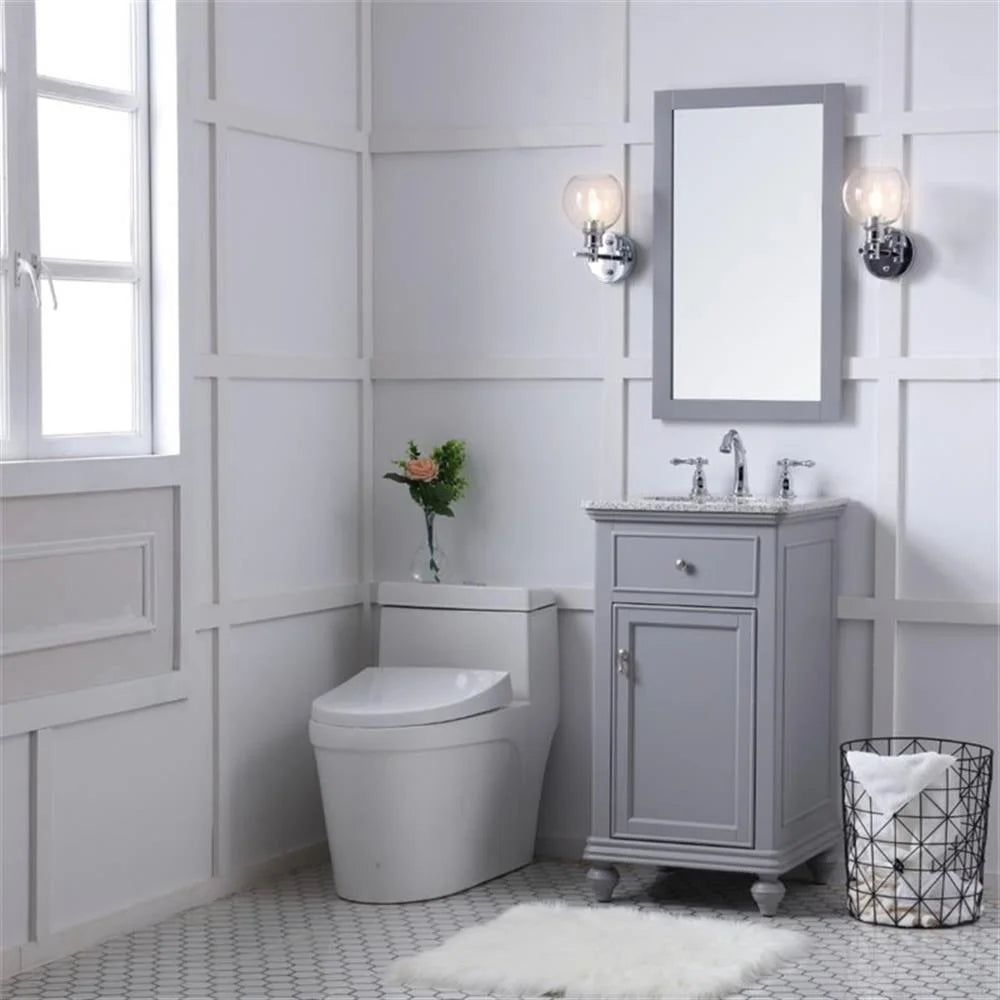 19 inch single bathroom vanity in vintage mint