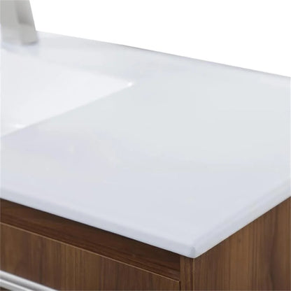 Elegant Kitchen and Bath 48 Inch  Single Bathroom Floating Vanity In Concrete Grey