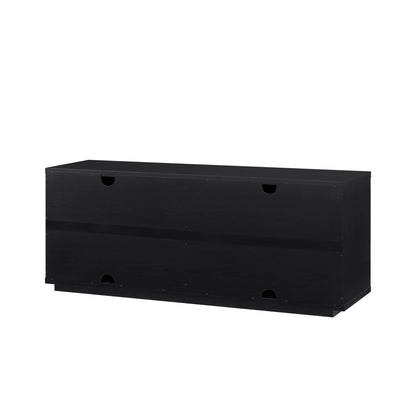 Beautiful Fluted TV Stand for TV��s up to 70�� by Drew Barrymore, Rich Black Finish