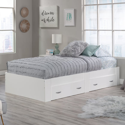 Sauder Beginnings Twin Platform Bed, Soft White Finish