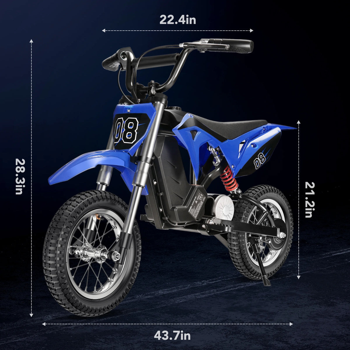 36V Kids Electric Dirt Bike,Fast Speed Electric Motorcycle Up to 16 MPH & 10 Miles Long-Range, 3-Speed Modes, Twist Grip Throttle, Dual Suspension & Brakes for Kids Ages 5-10 Ride on Toys