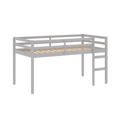 HH2Home Campbell Wood Twin Junior Loft Bunk Bed, White