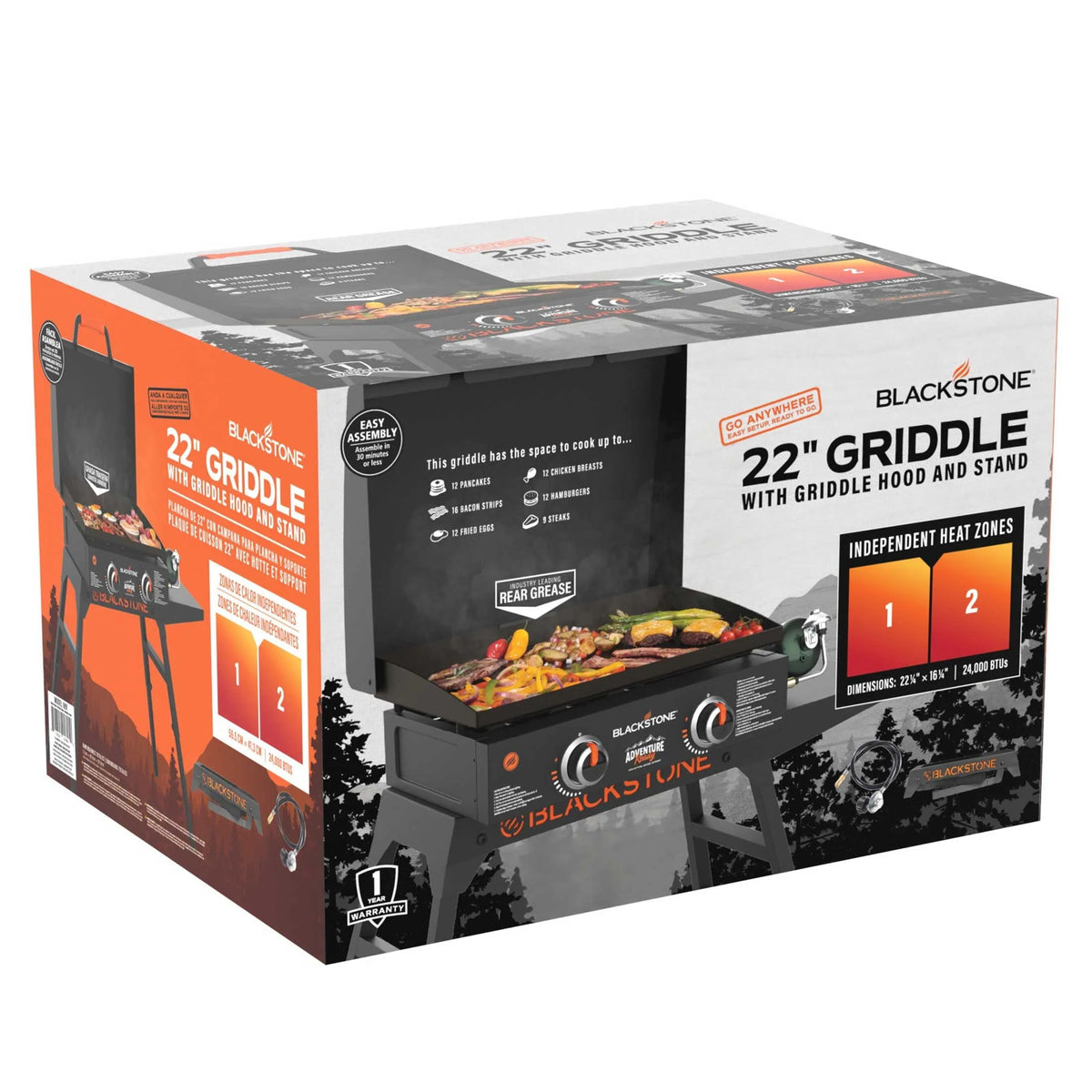 Blackstone Adventure Ready 22" Griddle with Stand and Adapter Hose