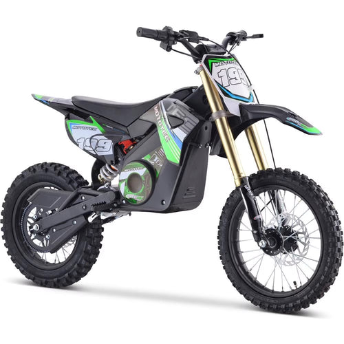 MotoTec 48v Pro Electric Dirt Bike 1800w Lithium Green