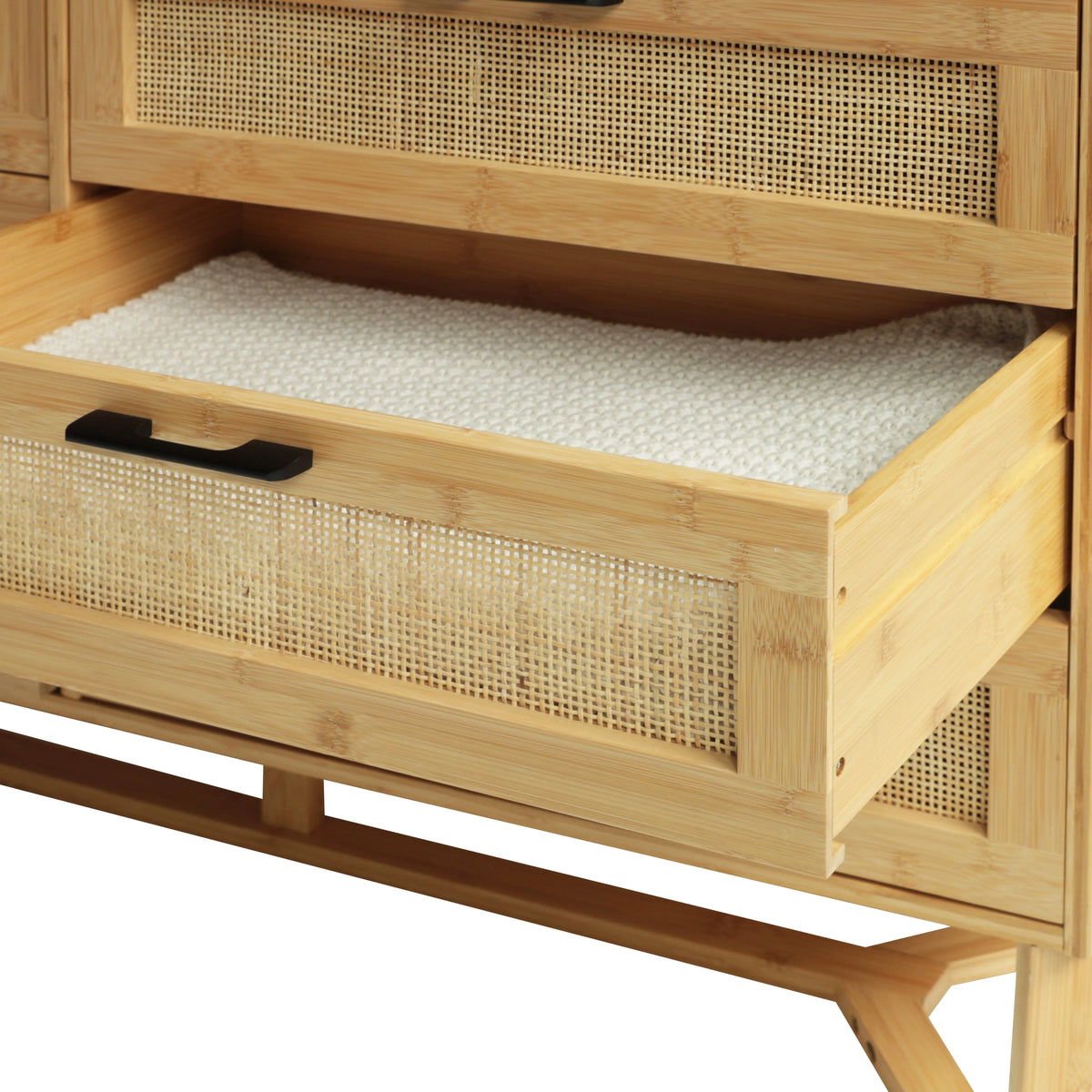 VEIKOUS Oversized 5-Drawer Dresser Chest, Large Storage Dresser for Bedroom Storage, Oak