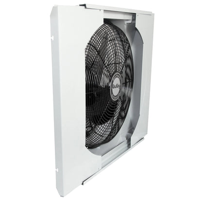 Air King 20" Electric Whole House 120V 3 Speed Window Exhaust Fan with Storm Guard, 9166, New