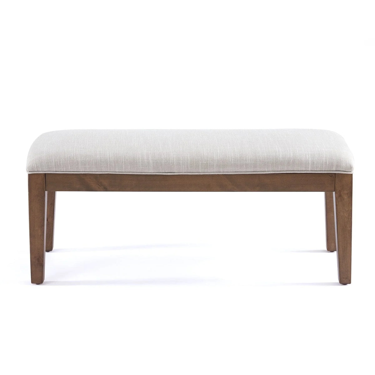 HUIMO Button-Tufted Bench for End of Bed, Entryway Bench with Upholstered Linen Fabric, Ottoman Bench for Living Room,Dining Bench for Kitchen(Beige)