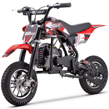 49cc Dirt Bike for Kids, Tcdjtc Gas Dirt Bike with 27 Miles Max Range, Kids Dirt Bike with 18 MPH Max Speed, Gas Powered Dirt Bike with 132 LBS Capacity, Mini Motorcycles for Kids, Gas Mini Bike