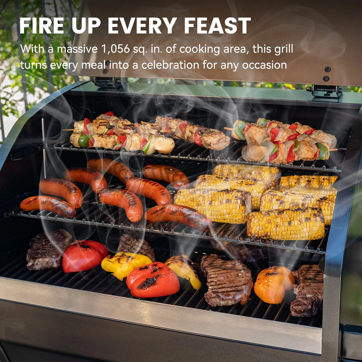 Z GRILLS Grill Elite ZPG-550B4 549 sq.in Wood Pellet Grill & Smoker, Latest PID 3.0 Controller, 2 Meat Probes, Auto Temperature Control, 8 in 1 BBQ- Bronze