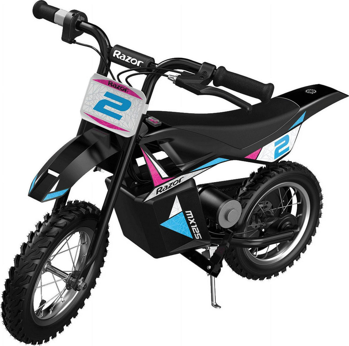 Razor Dirt Rocket MX125 Electric-Powered Dirt Bike - Black with Decal Included. for Child 5+