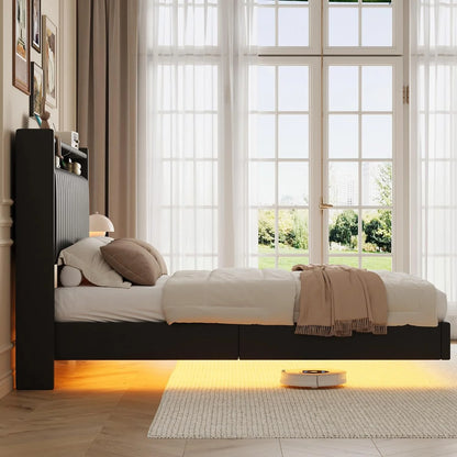 WhizMax Under Bed Storage Platform Bed Frame, Queen