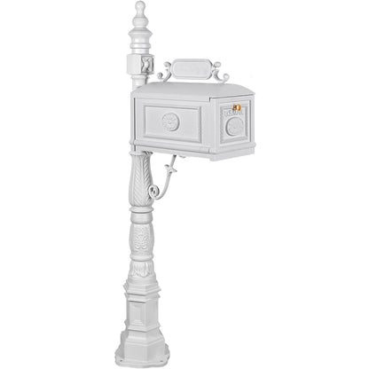 Betisef Large Cast Aluminum Mailbox Barcelona Decorative Post Mail Box Combination Stratford Heavy Duty