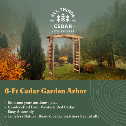All Things Cedar PA106 Pagoda Wedding Arbor - Elegant Garden Arch for Weddings and Landscapes