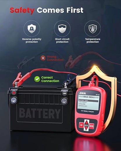 ANCEL BST200 Car Battery Tester with ANCEL BM700 Fit for BMW Full System Diagnostic OBD2 Scanner
