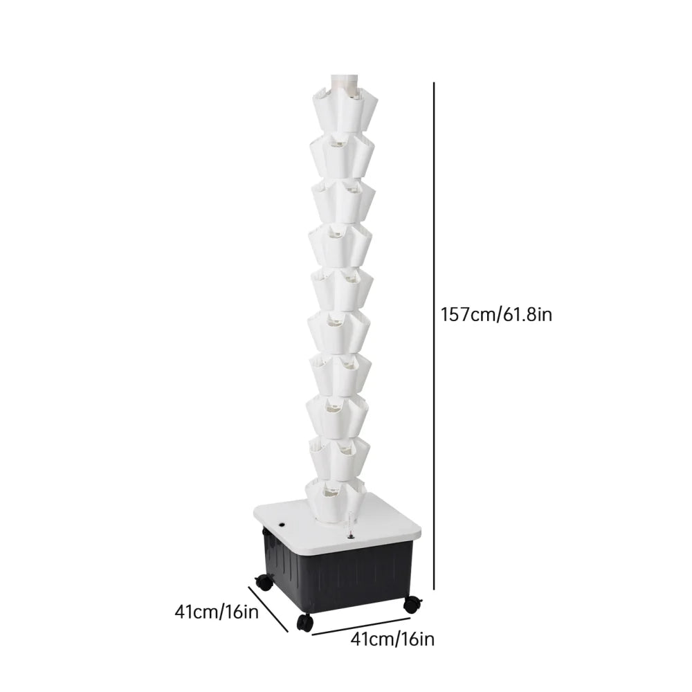 Hydroponic Growing System Tower | Vertical Vegetable Planting Towers | 10-Layer 50 Slots, Hydroponic Growing Kit forHydroponics Towers Garden,Suitable for Balconies, Courtyards, Roofs
