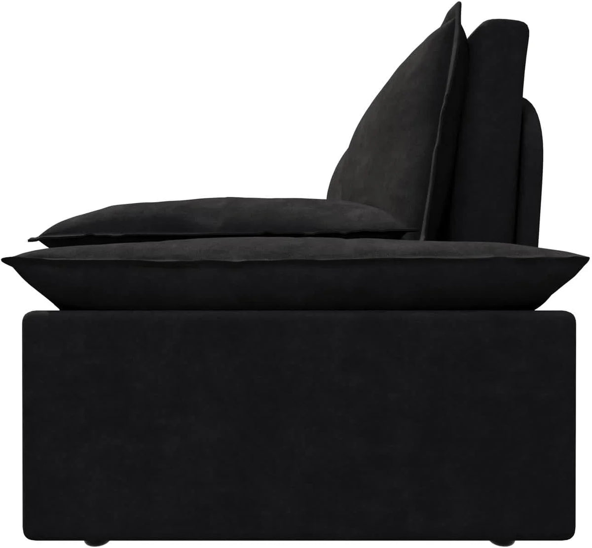 Tabaray 63.8" Futon Sofa Bed Queen Size, Pull Out Bed, 3-in-1 Convertible Sleeper Sofa with Side Pocket, Modern Plush Velvet Futon Couch for Living Room, Small Space, Apartment, Bedroom, Black