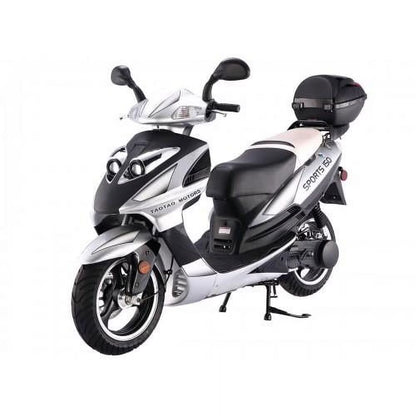 TaoTao Lancer 150cc Gas Fully Automatic Scooter with Matching Storage Trunk - Sporty Black