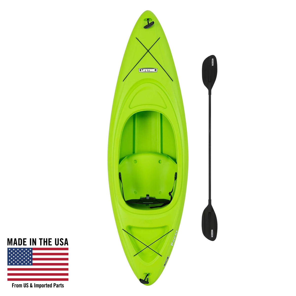 Lifetime Pacer 8 ft. Sit-Inside Kayak, Green (91032)