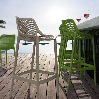 Compamia Air Patio Bar Stool in Black
