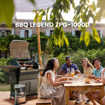 Z GRILLS Grill Elite ZPG-550B4 549 sq.in Wood Pellet Grill & Smoker, Latest PID 3.0 Controller, 2 Meat Probes, Auto Temperature Control, 8 in 1 BBQ- Bronze