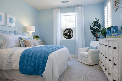 Air King 20" Electric Whole House 120V 3 Speed Window Exhaust Fan with Storm Guard, 9166, New