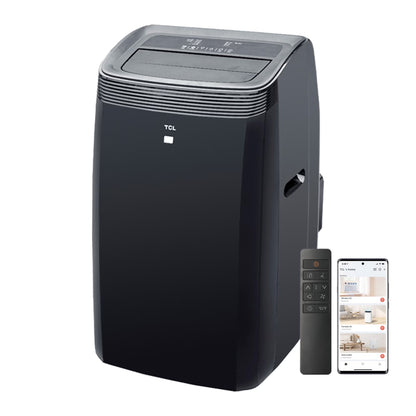 TCL 10,000 BTU 450 sq. ft. Smart Portable Air Conditioner and Heater with Fan & Dehumidifier, Operates Quietly, Energy Efficient - Black - W10P95-B5