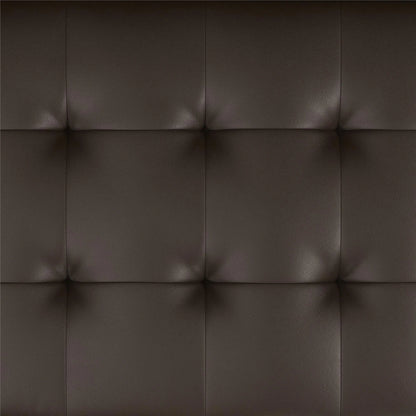 Mainstays Memory Foam 71.5" Futon with Cupholder and USB, Black Faux Leather