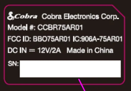 Cobra 75 All Road Wireless CB Radio - Bluetooth, AM/FM, Noise Cancellation, Waterproof IP66