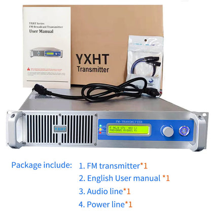 1000W Radio Station FM Church Transmitter, YXHT 1KW Long Range FM Transmitter