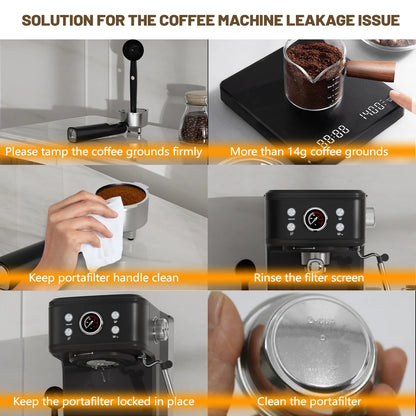 Empstorm 20 Bar Espresso Machine with Milk Frother Steam Wand, 3-in-1 Coffee Maker, Compatible with NS Pods, Stainless Steel, for Latte & Cappuccino, Beige