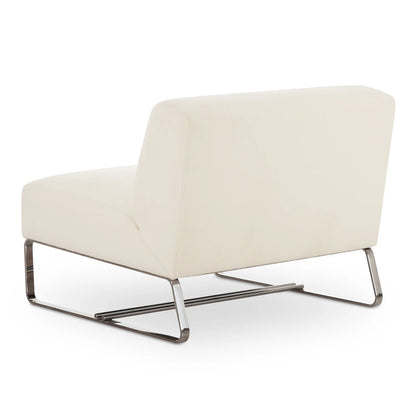 Moe's Home Collection Jules Outdoor Accent Chair Off White Fabric Chairs