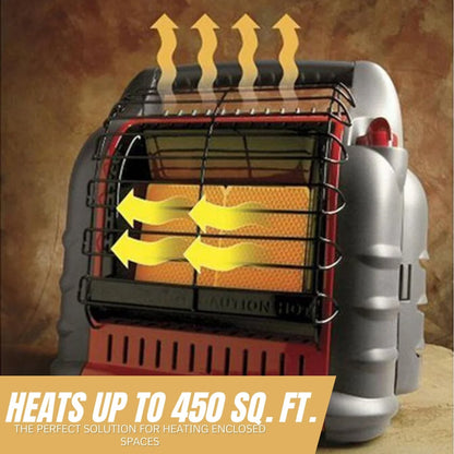 Mr. Heater Portable Big Buddy Propane Heater with 10-Feet Propane Hose Bundle