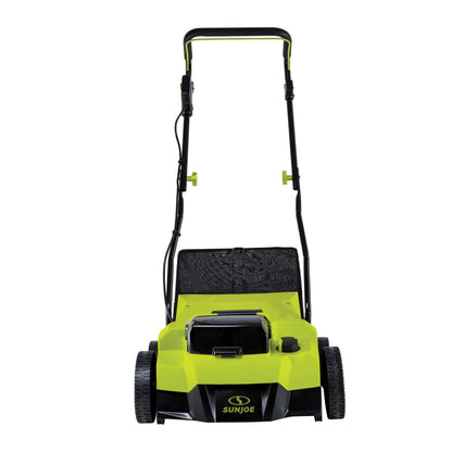 Sun Joe 14" Cordless Brushless Dethatcher + Scarifier, 5 Positions, 2 x 4.0-Ah Batteries & Charger