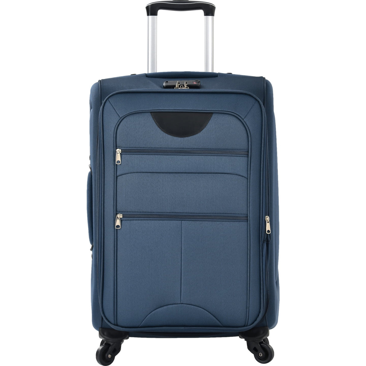Expandable Softside Luggage Sets 3 Piece,Upright Spinner Suitcases with Wheels,Lightweight Carry on Luggage Travel Set,Green