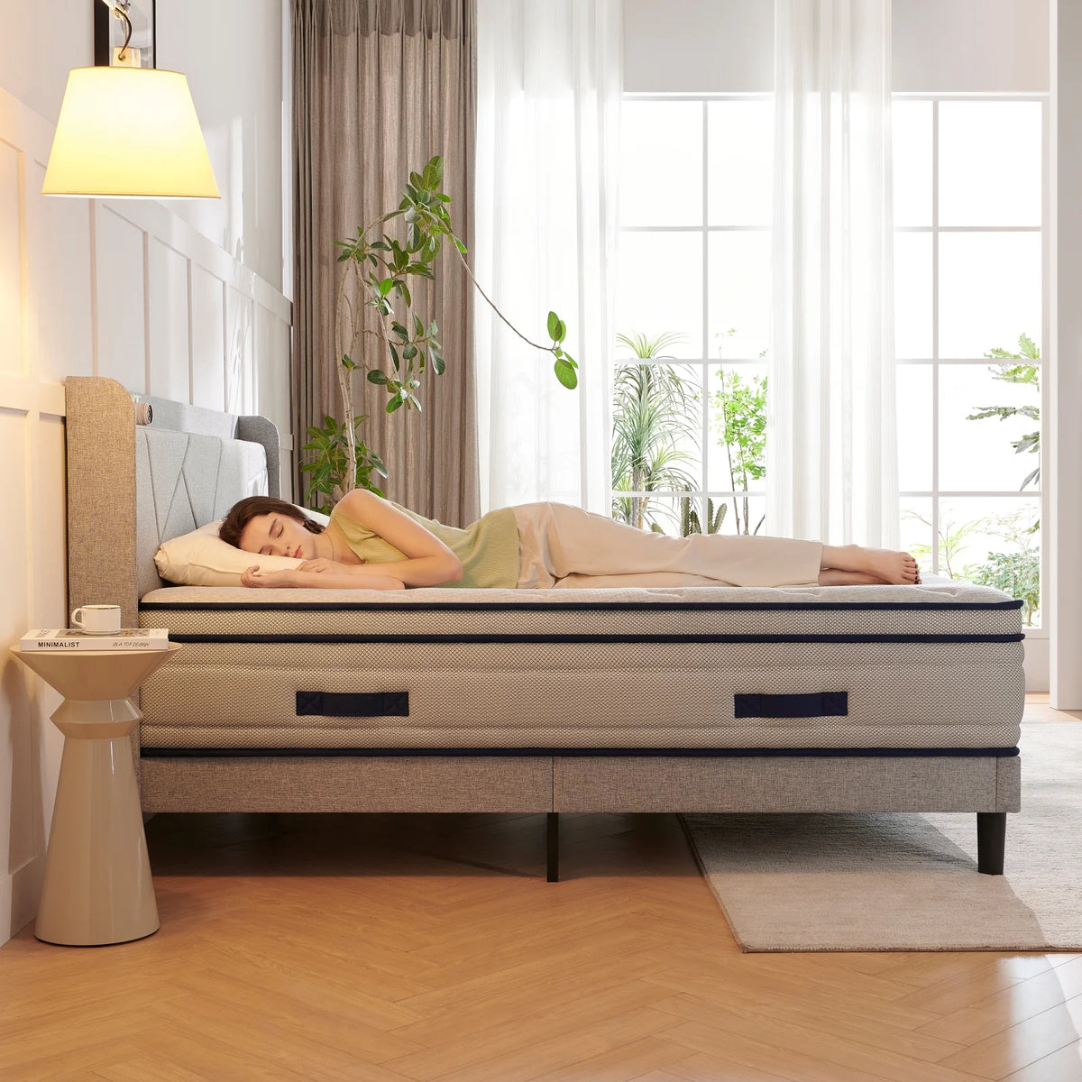 Twin Size Mattresses, 12 Inch Hybrid Memory Foam Individual Pocket Springs Twin Bed Mattress in a Box with Pressure Relief, Motion Isolation, CertiPUR-US, 100 Nights Trial