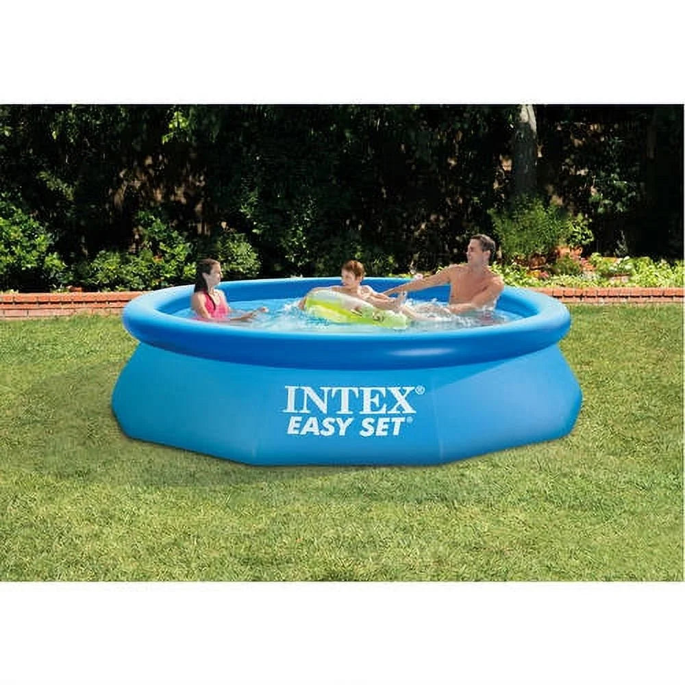 Intex 10' x 30" Easy Set Above Ground Swimming Pool With Filter Pump
