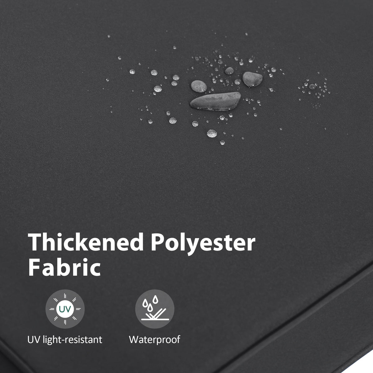 MCombo 3-Seat Outdoor Patio Swing Chair Cushioned with Adjustable Backrest and Canopy, Pillow, Brown
