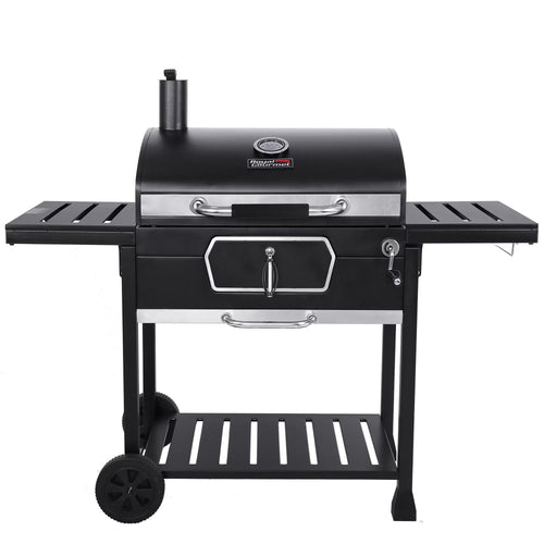 Royal Gourmet 30" CD2030AN Deluxe Charcoal Grill, BBQ Smoker Picnic Camping Patio Backyard Cooking, Black